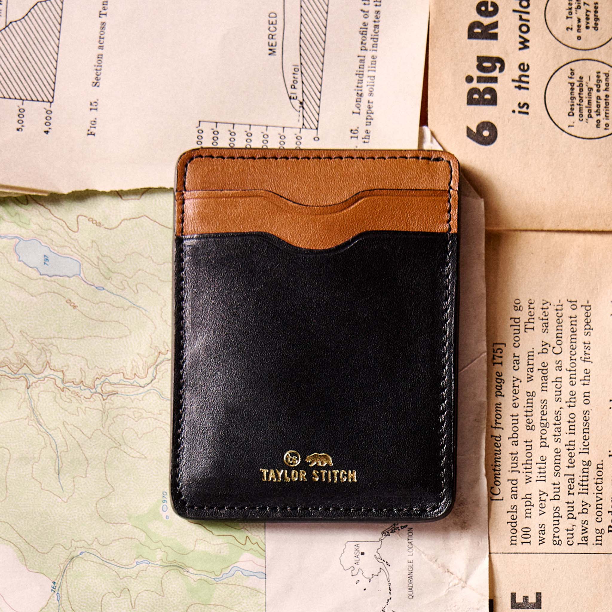 Best Selling Slim Credit Card Holder Wallet Raw Tan Minimalists