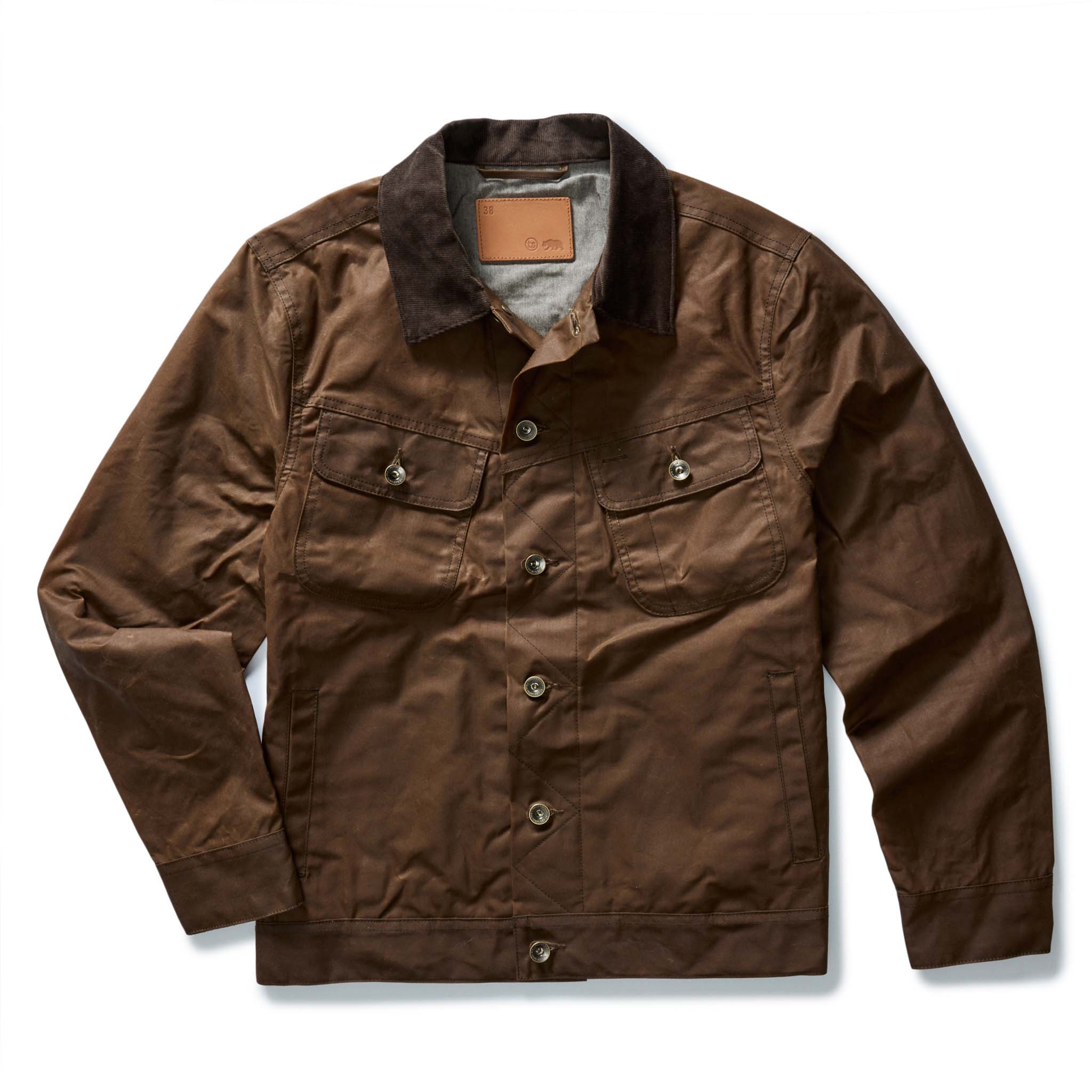 The Long Haul Jacket in Dark Khaki Waxed Canvas | Taylor Stitch