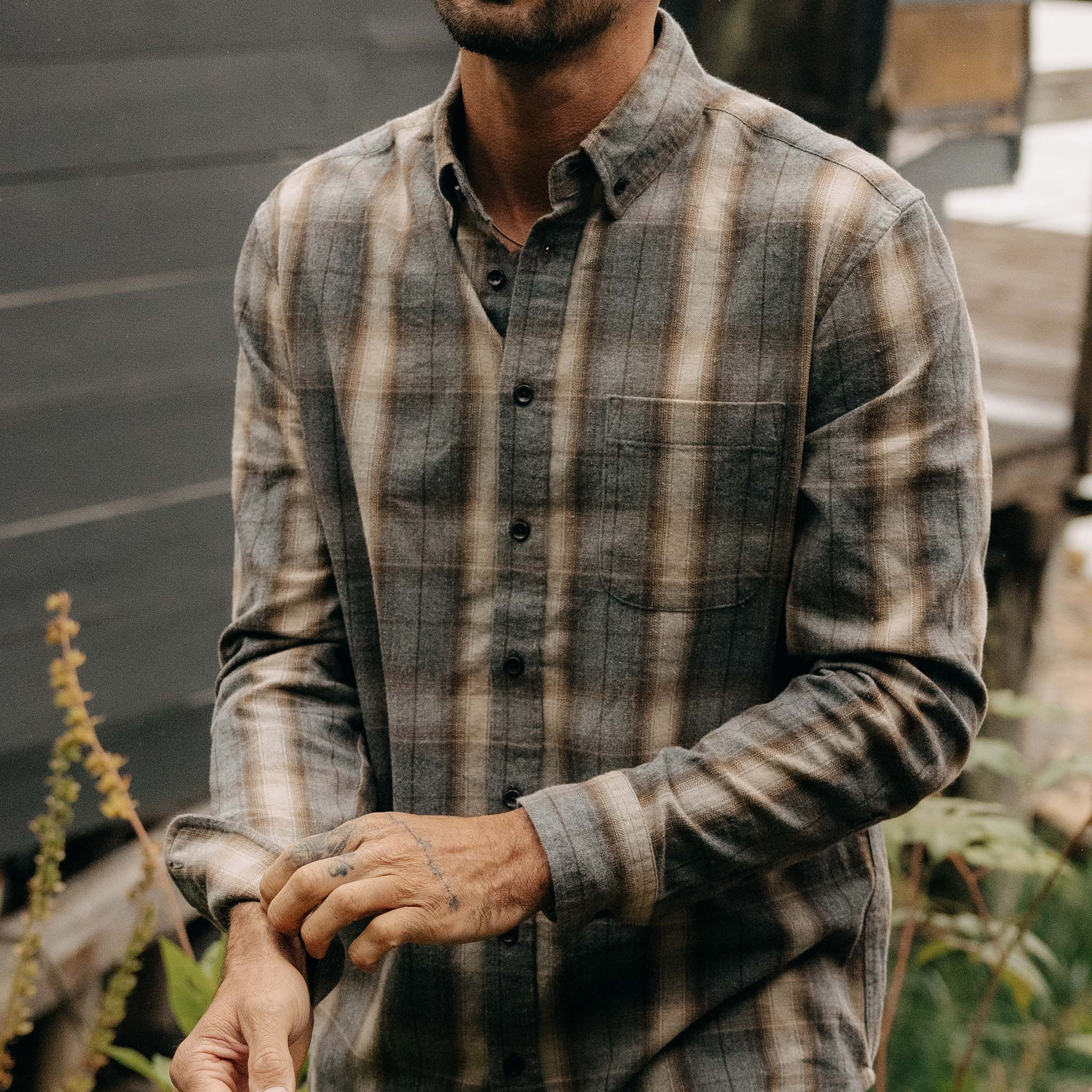 Taylor Stitch Button Down Flannel Shirt online - Men's 38/Medium