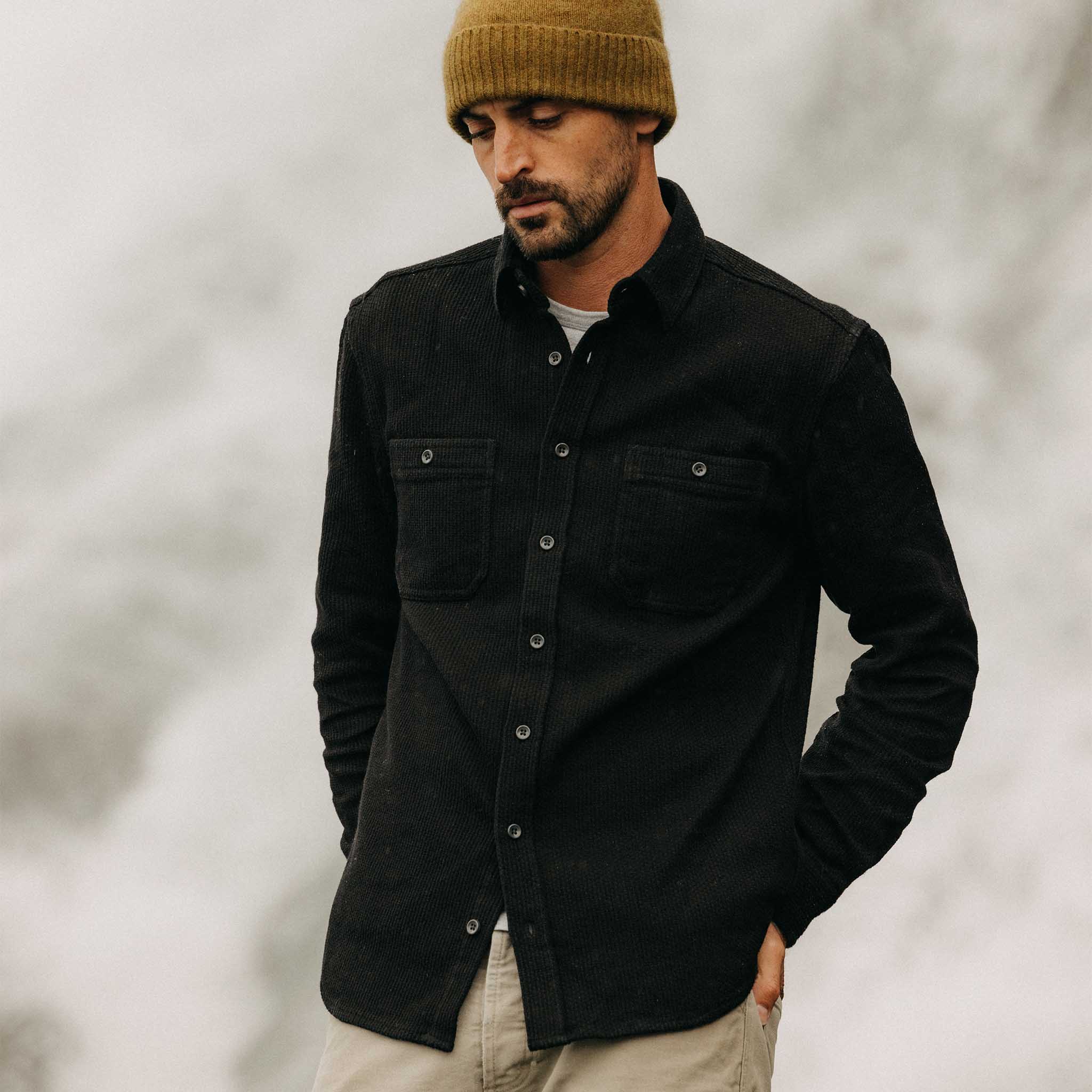 The Utility Shirt in Coal Sashiko | Taylor Stitch - Classic Men's Clothing