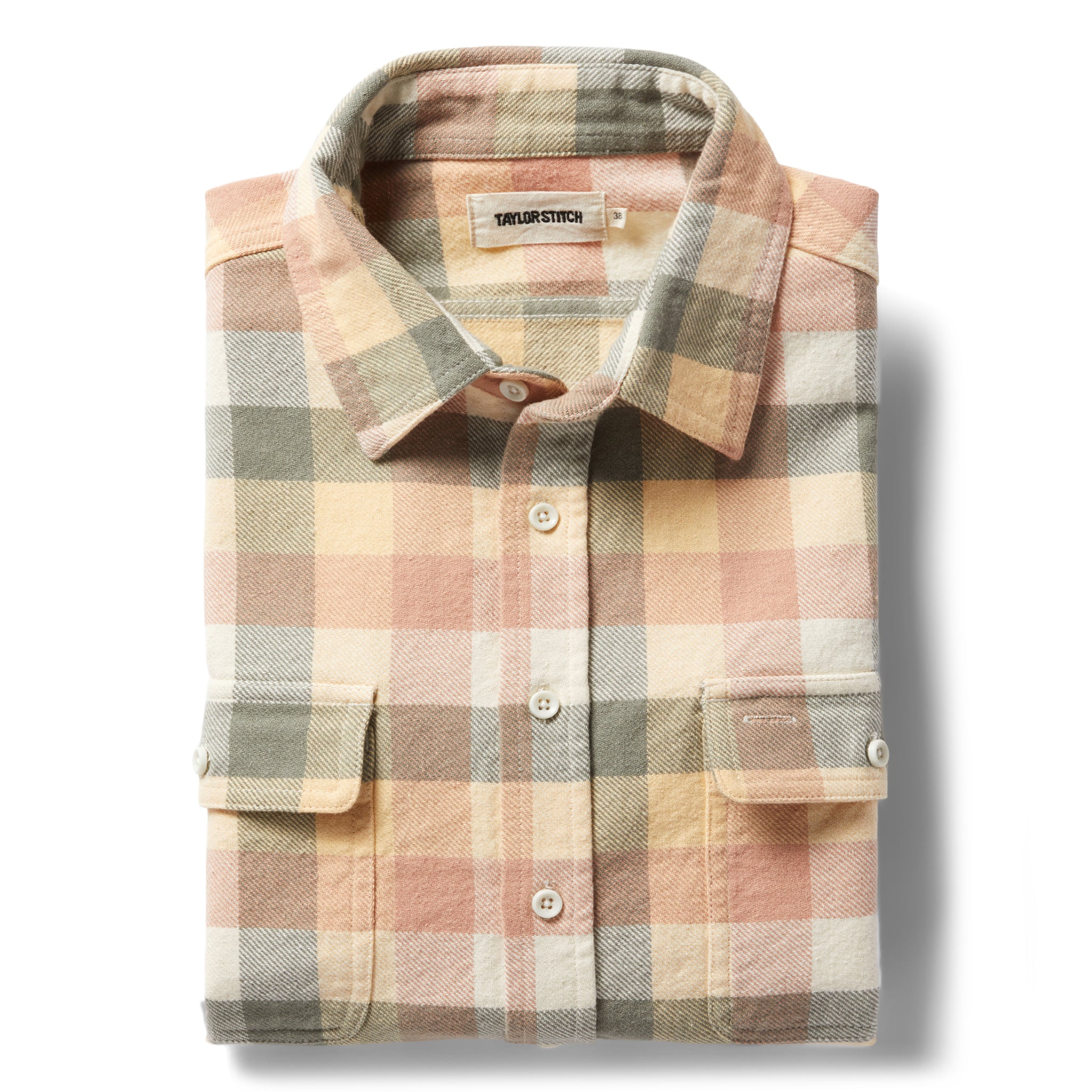 Men's Organic Cotton Ledge Shirt in Dawn Check, 2XL | by Taylor Stitch