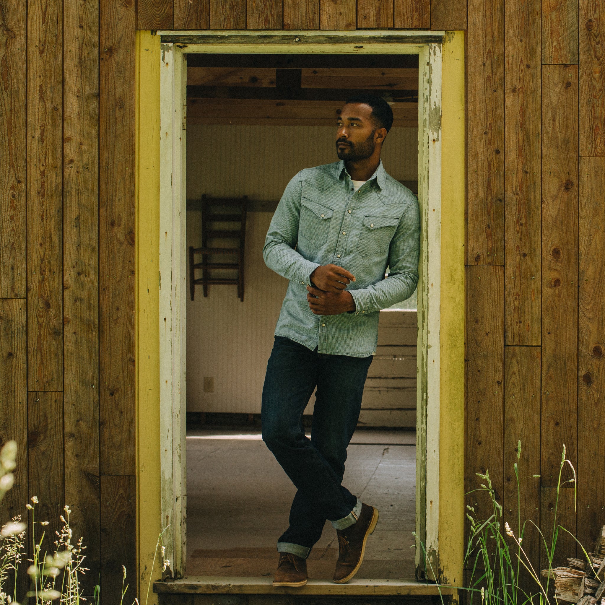 The Western Shirt in Indigo Stripe | Men's Shirts | Taylor Stitch