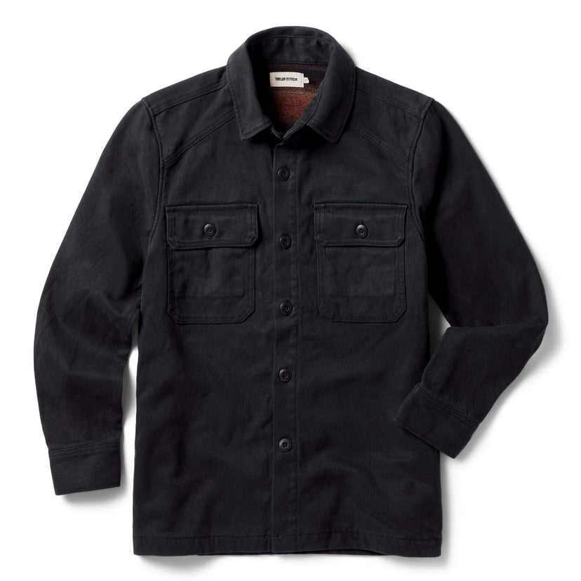 The Lined Shop Shirt in Coal Boss Duck | Taylor Stitch