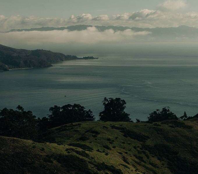 View of the Bay Area Coast