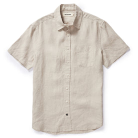 flatlay of The Short Sleeve California in Sage Hemp, Wovens by Taylor Stitch