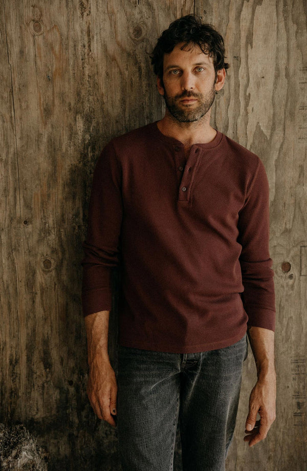 Taylor Stitch - Organic Cotton Waffle Henley - Clothing at Above