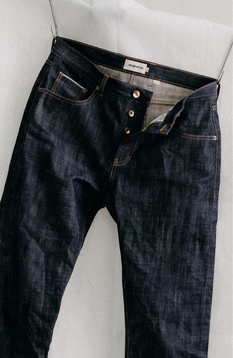 editorial image of The Democratic Jean in Rigid Organic Selvedge