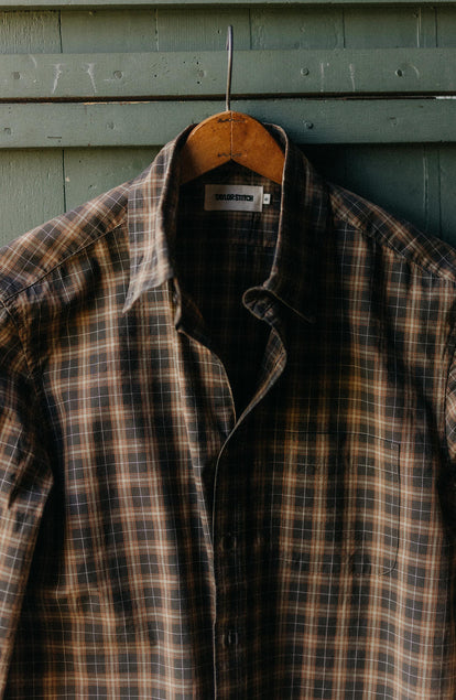 editorial image of The Jack in Mulch Plaid on a hanger