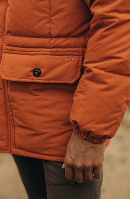 Editorial Panel: The Whitney Parka in Dusty Orange, Outerwear by Taylor Stitch