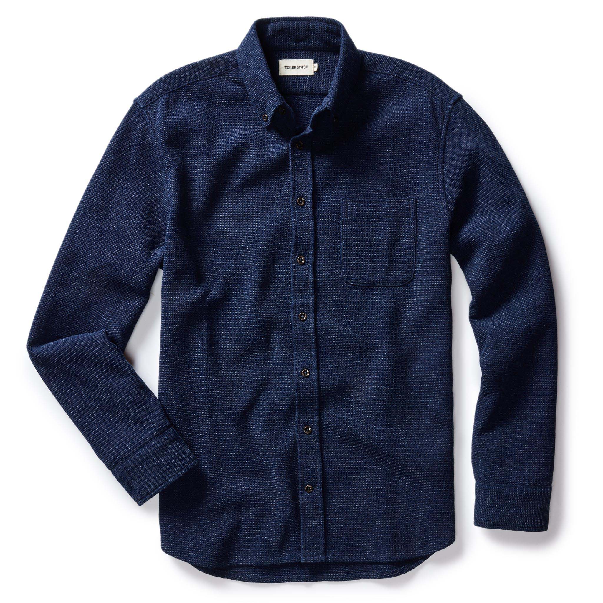 The Jack Button Down Shirt in Indigo Waffle | Taylor Stitch