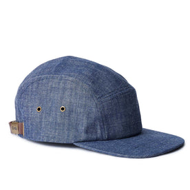 side image of The 5-Panel Cap in Washed Indigo, Accessories by Taylor Stitch