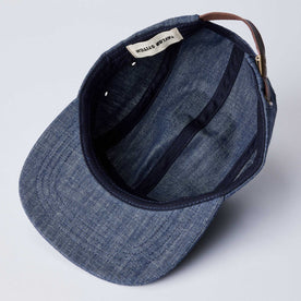 inside image of The 5-Panel Cap in Washed Indigo, Accessories by Taylor Stitch