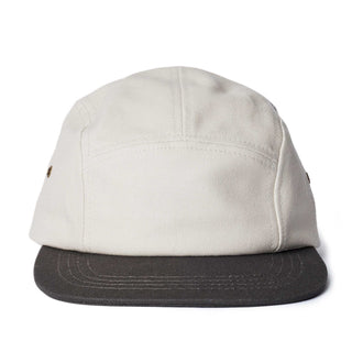 front image of The 5-Panel Cap in Stone Pigment Canvas, Accessories by Taylor Stitch