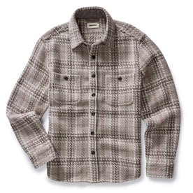 flatlay of The Cutter Overshirt in Grey Plaid, Wovens by Taylor Stitch