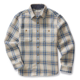 flatlay of The Cutter Overshirt in Sandbar Plaid, Wovens by Taylor Stitch