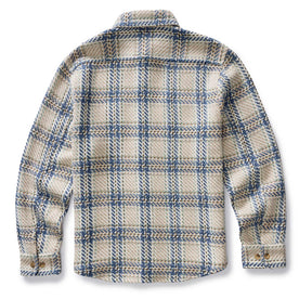 flatlay of the back of The Cutter Overshirt in Sandbar Plaid, Wovens by Taylor Stitch