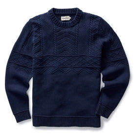 flatlay of The Bedford Sweater in Navy, Knits by Taylor Stitch