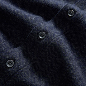 material shot of the buttons on The Coastline Knit Shirt in Dark Navy, Knits by Taylor Stitch