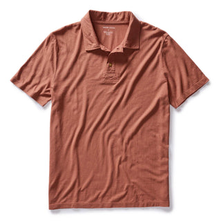 The Cotton Hemp Polo in Fired Clay