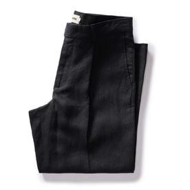 The Thomas Trouser in Coal Linen Twill - featured image