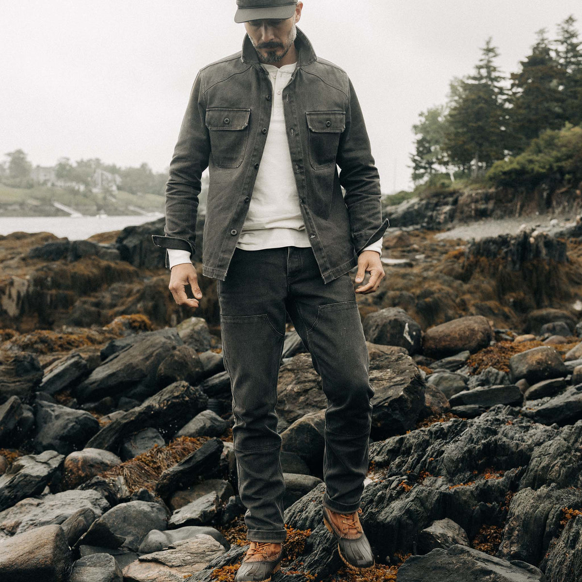 The Chore Pant in Soil Chipped Canvas | Taylor Stitch