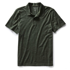 The Merino Polo in Heather Army - featured image