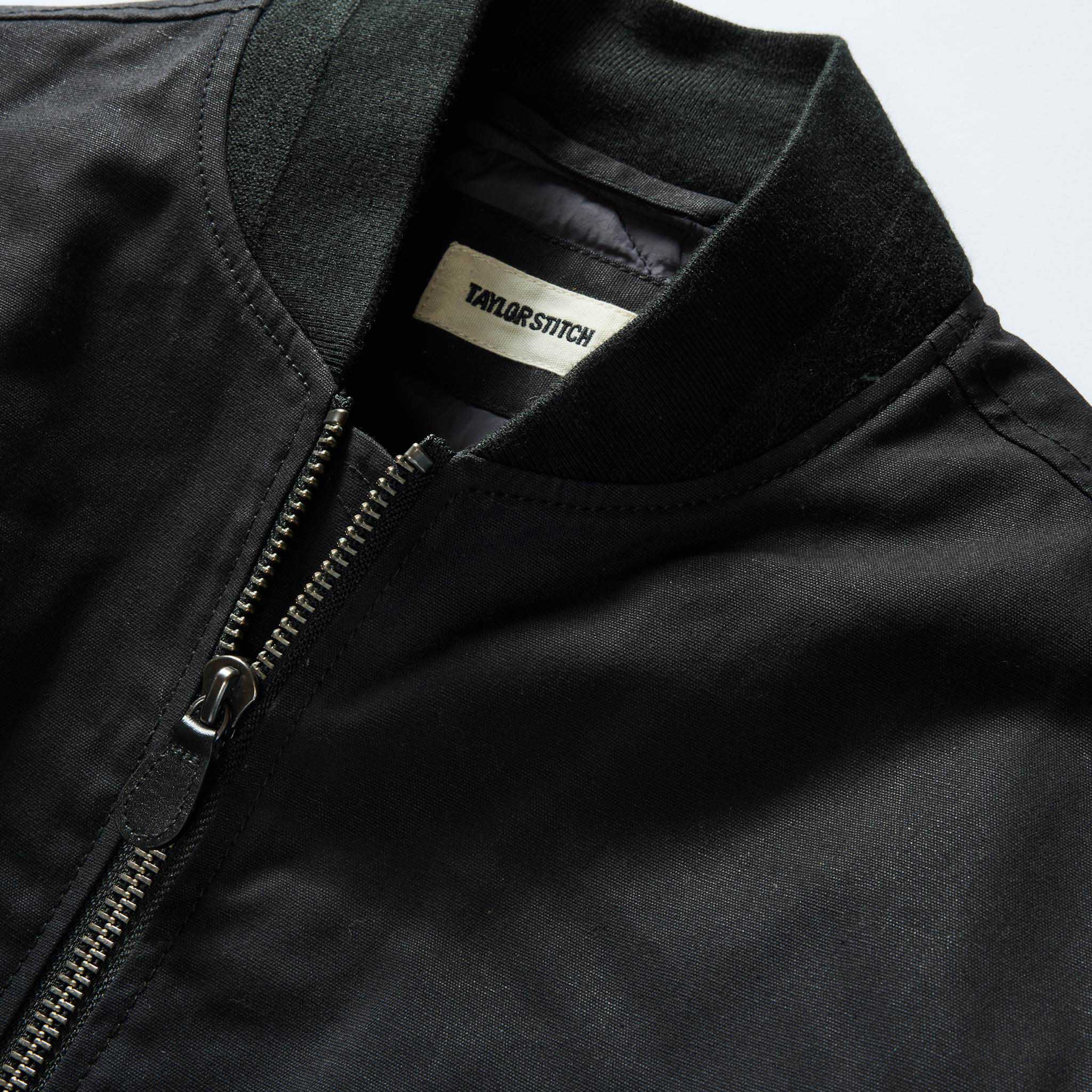 Taylor Stitch Bomber Jacket In Charcoal Wool Zip/Snap hotsell 42