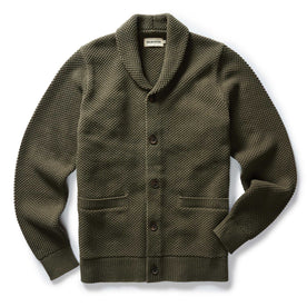 The Crawford Sweater in Fatigue Olive - featured image