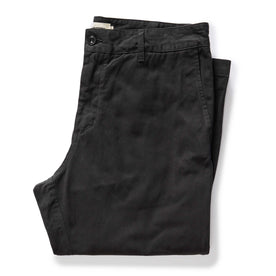 folded flatlay of The Democratic Foundation Pant in Organic Faded Black, Bottoms by Taylor Stitch