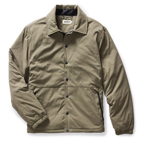 flatlay of The Ridgeline Overshirt in Fatigue Olive, Wovens by Taylor Stitch