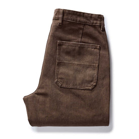 material shot of the back pocket on The Camp Pant in Aged Penny Chipped Canvas, Bottoms by Taylor Stitch