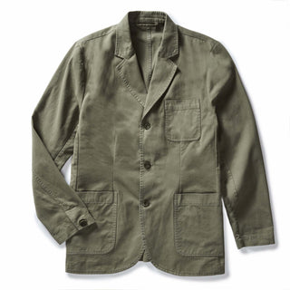 The Foundation Sportcoat in Organic Smoked Olive Twill