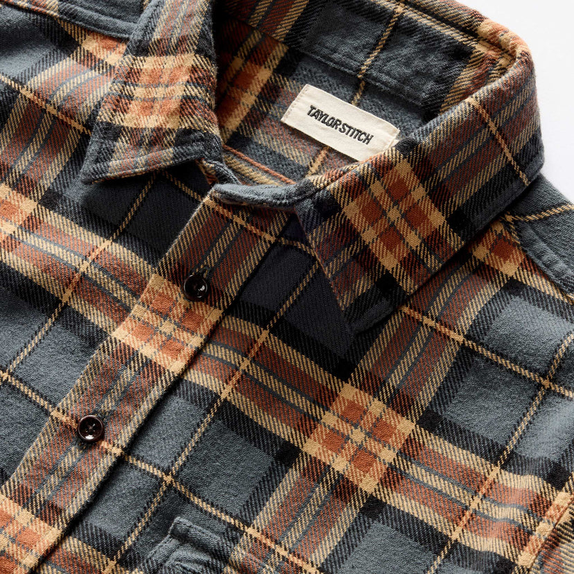 The Ledge Flannel Shirt in Conifer Plaid | Taylor Stitch