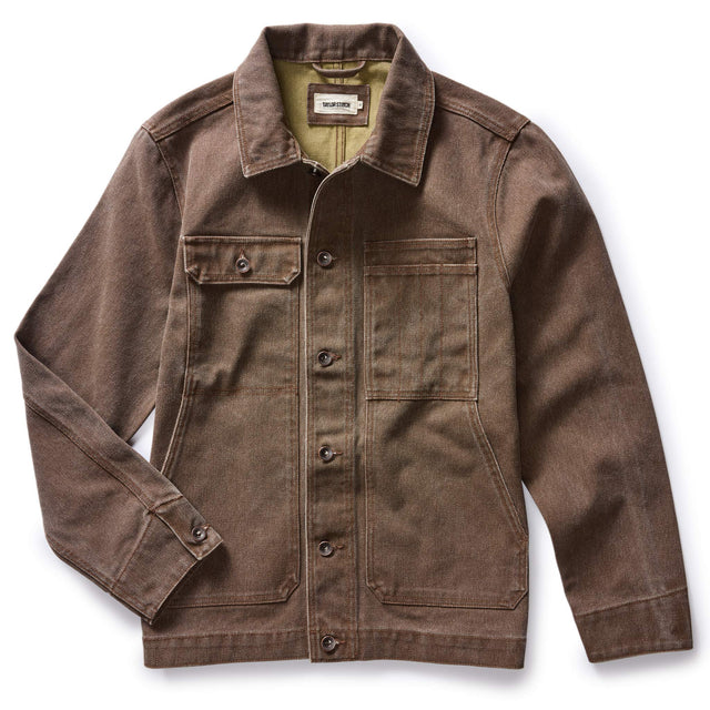 The Longshore Jacket in Aged Penny Chipped Canvas | Taylor Stitch