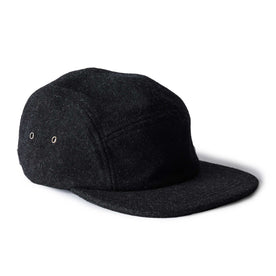 side image of The 5-Panel Cap in Heather Coal Wool Blend, Accessories by Taylor Stitch