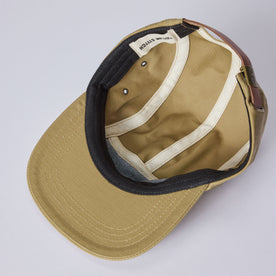 image of the inside of The 5-Panel Cap in Khaki Reverse Sateen, Accessories by Taylor Stitch