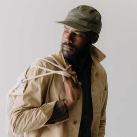 The 5-Panel Cap in Field Olive Reverse Sateen: Alternate Image 1, Accessories by Taylor Stitch