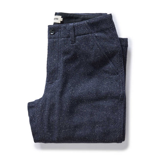 The Carnegie Pant in Navy Nep Wool, Bottoms by Taylor Stitch