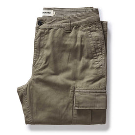 folded flatlay of The Tommie Pant in Fatigue Olive, Bottoms by Taylor Stitch