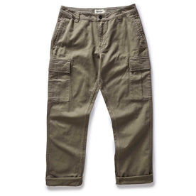 flatlay of The Tommie Pant in Fatigue Olive, Bottoms by Taylor Stitch