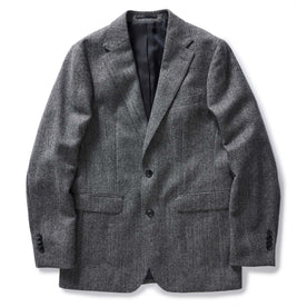 flatlay of The Stevens Sportcoat in Slate Herringbone Wool, Outerwear by Taylor Stitch