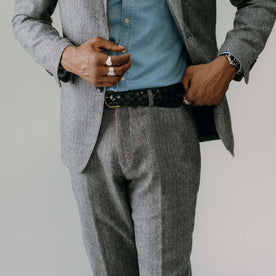 The Stevens Trouser in Slate Herringbone Wool: Alternate Image 2, Bottoms by Taylor Stitch