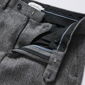 The Stevens Trouser in Slate Herringbone Wool: Alternate Image 5, Bottoms by Taylor Stitch