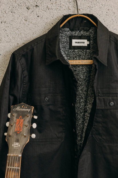 The Fender Jacket in Coal Dry Wax