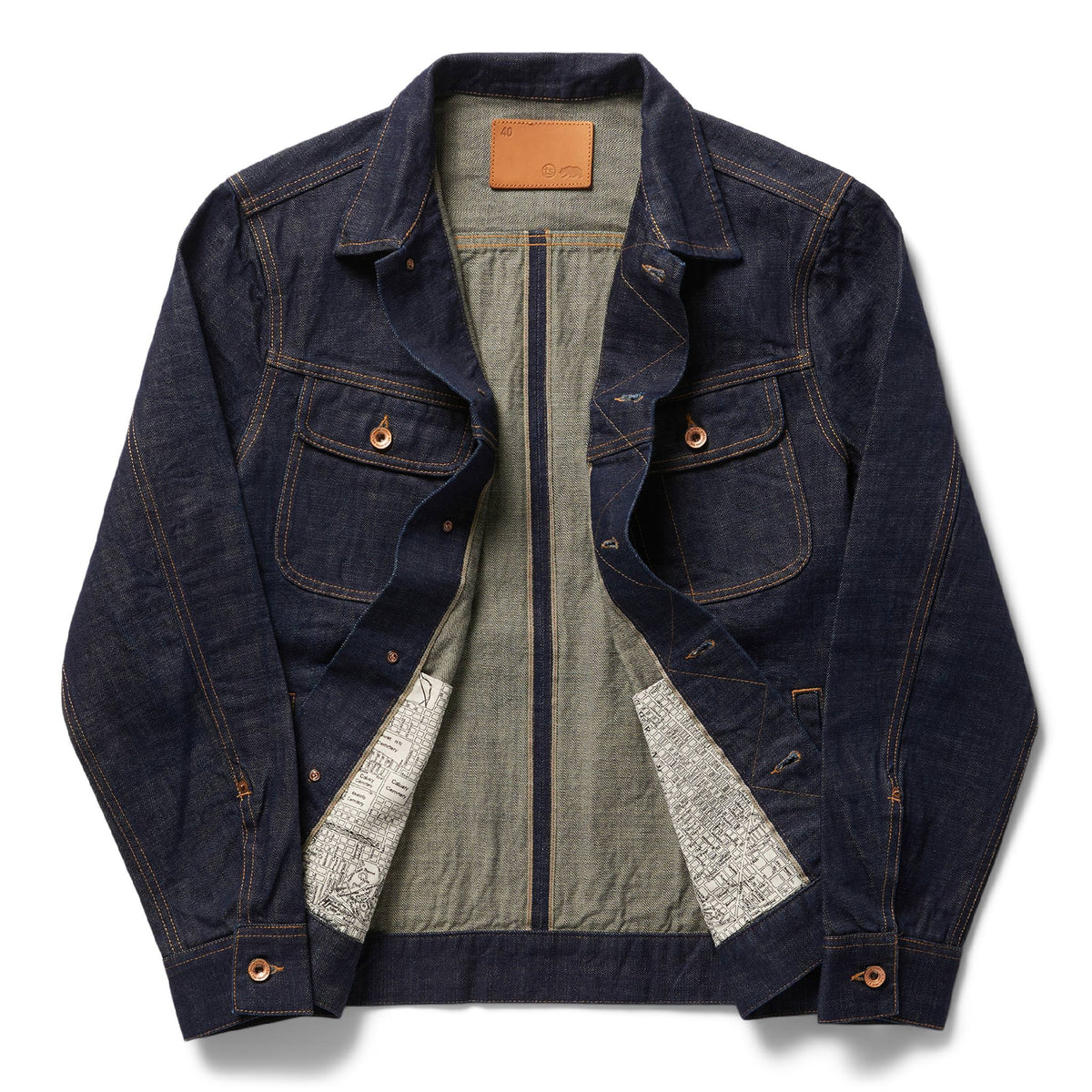 The Long Haul Mens Trucker Jacket in Rinsed Organic Selvage | Taylor Stitch