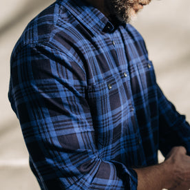 The Utility Shirt in Rinsed Indigo Plaid - featured image
