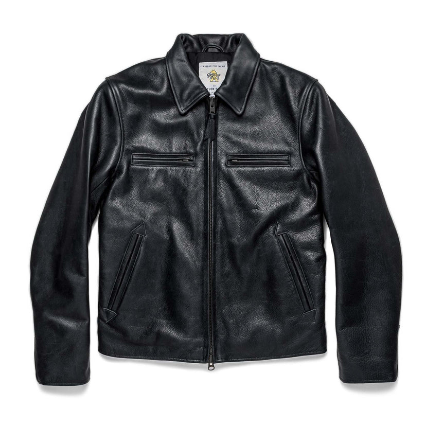 The Moto Jacket in Black Steerhide | Taylor Stitch - Classic Men’s Clothing