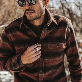 The Moto Utility Shirt in Sunset Stripe - featured image